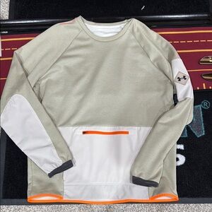 Under Armour Men's Gray and Orange Sweater Size L, EUC